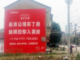 上高墙体广告在乡镇、农村市场的媒体优势