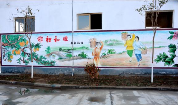 上高乡镇文化墙 乡风文明焕发新活力